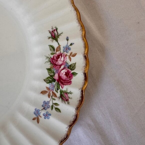 J&G Meakin Country Garden‎ 22kt Gold Trim Plate England Vintage Floral Classic - Picture 4 of 5